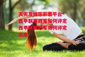 天天发娱乐彩票平台-西甲联赛冠军如何评定西甲联赛冠军如何评定出来